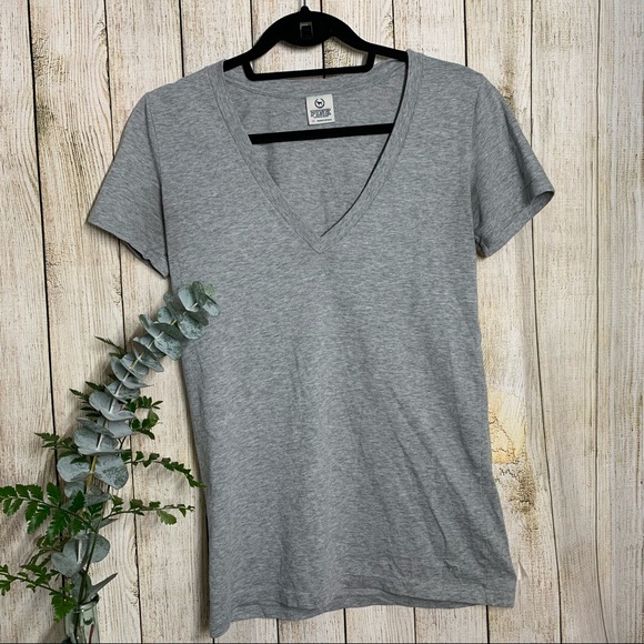PINK V neck T-Shirt - Picture 1 of 4